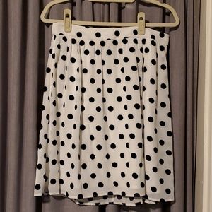 J. Crew Polka Dot Skirt with pockets